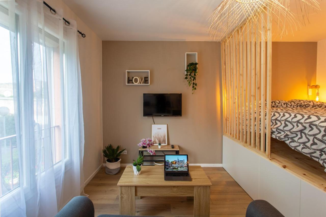 L'Estrade D'Amiens - Studio Atypique Et De Standing - Wifi Haut Debit - 2P Luaran gambar